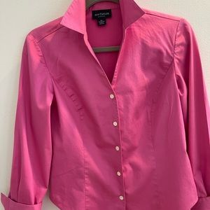 Ann Taylor Beautiful Rich Pink Blouse